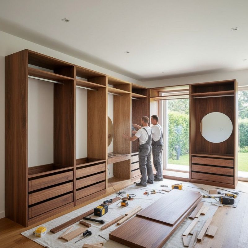 Built In Bookcase Installation in Alexandria, VA