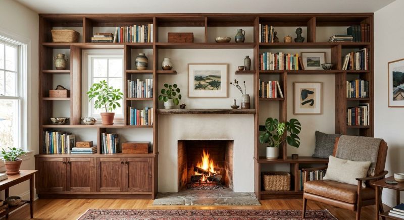 Fireplace Shelves Installation in Fairfax, VA