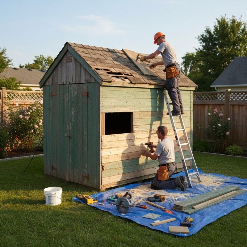 Local Shed Repair pros at work